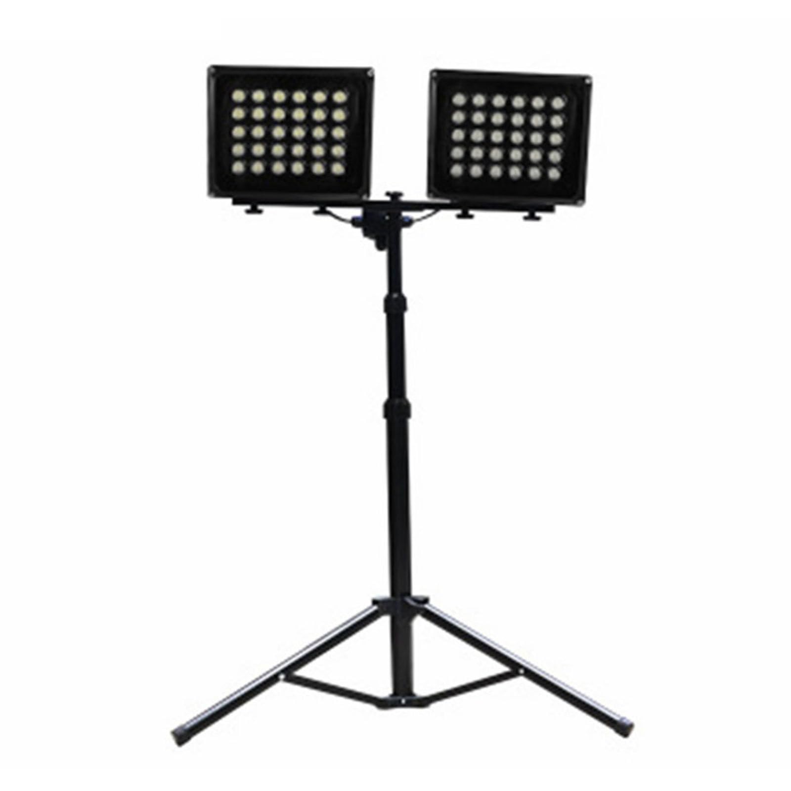 Reflektor LED, 2-kolorowa lampa robocza z wysuwanym statywem, lampa samochodowa do budowy, oświetlenie zewnętrzne, 30 W