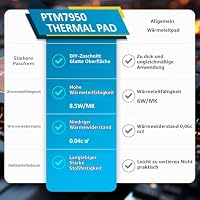 RongZy 50x31mm PTM7950 Wärmeleitpad für PS5 CPU GPU SSD Phasenwechsel Thermal Pad für Steam Deck CPU GPU SSD Hitzebeständige Kühlkörper Wärmeleitende Silikonpads Zubehör Accessories – Ansicht 6