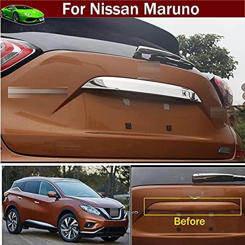 1pcs ABS Chrome Car Back Rear Trunk Lid Cover Molding Trim Molding Emblem for Nissan Murano 2015 2016 2017 2018 2019 2020 2021 2022 2023