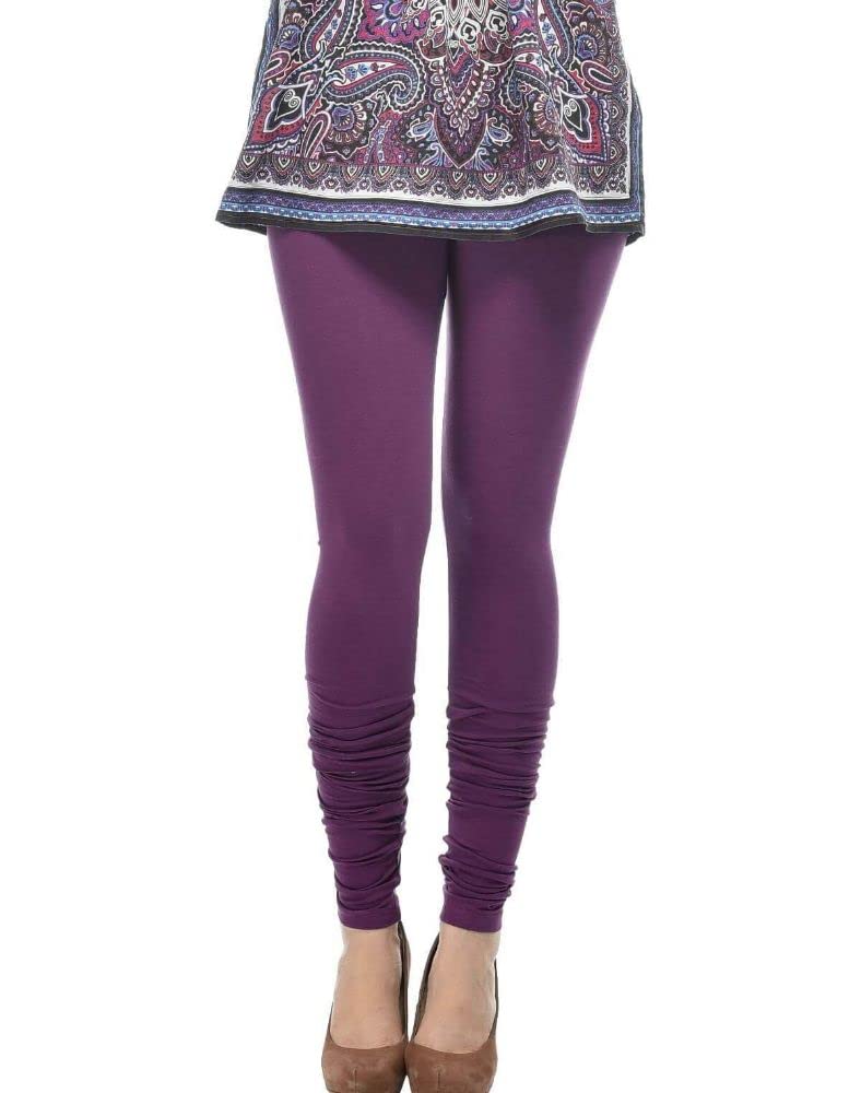 ananya fashion & crafts hub Long Churidar Leggings for Women Indian Plain Cotton Yoga Workout Pants for Women-picture-55