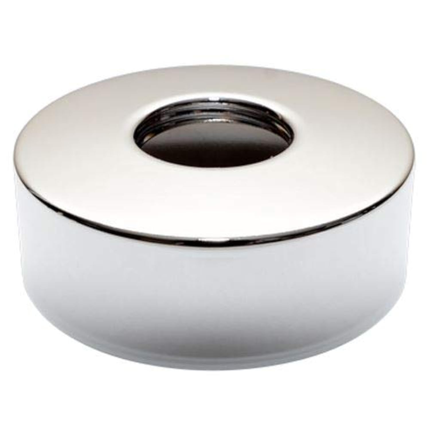 Round Chrome Steel 3/4 Inch Pipe Cover Collar 24mm High