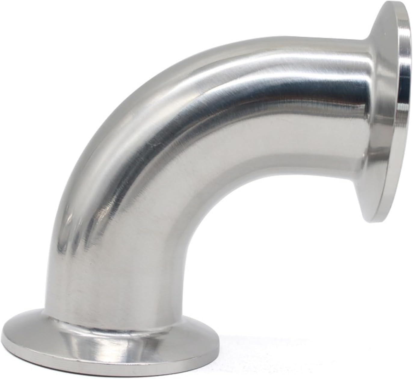 Stainless Steel Elbow Three Clip Elbow Stainless Steel SS304 316L 90 Degree Elbow 19mm-102mm Pinch Fittings Homemade 3/4" 1" 1.5" 2" 2.5" 3" 4"(SS304,45mm Ferrule64mm)