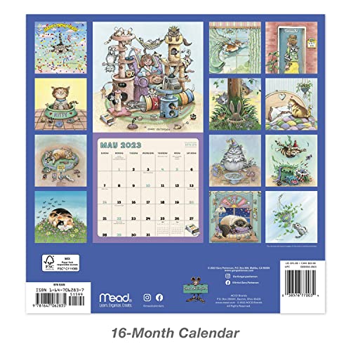 2023 Gary Patterson’s Cats Monthly Wall Calendar, 16 Months, 12" X 12" (Ddd5502823) #TOP2