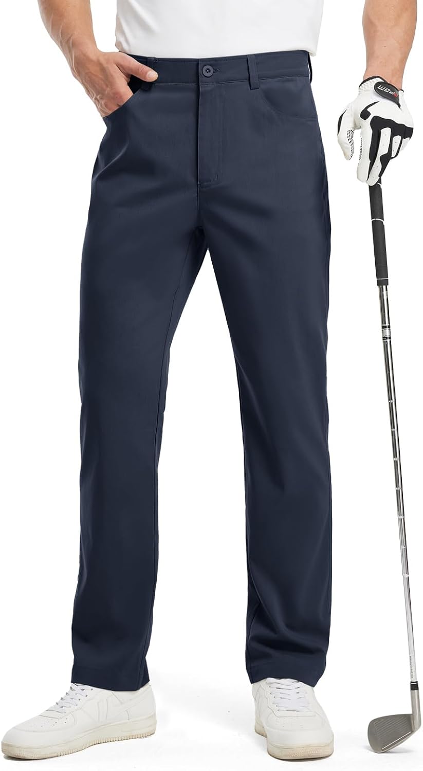 TBMPOY Men's Golf Pants Classic Fit Dress Work Pants Lightweight Comfortable Business Casual Pants with 5 Pockets