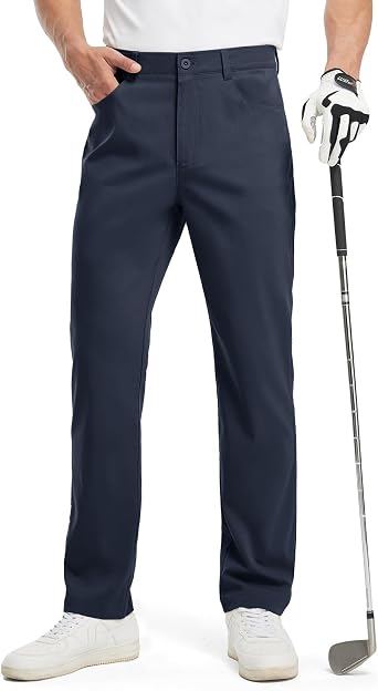 TBMPOY Mens Golf Pants Classic Fit Dress Work Pants Lightweight Comfortable Business Casual Pants with 5 Pockets