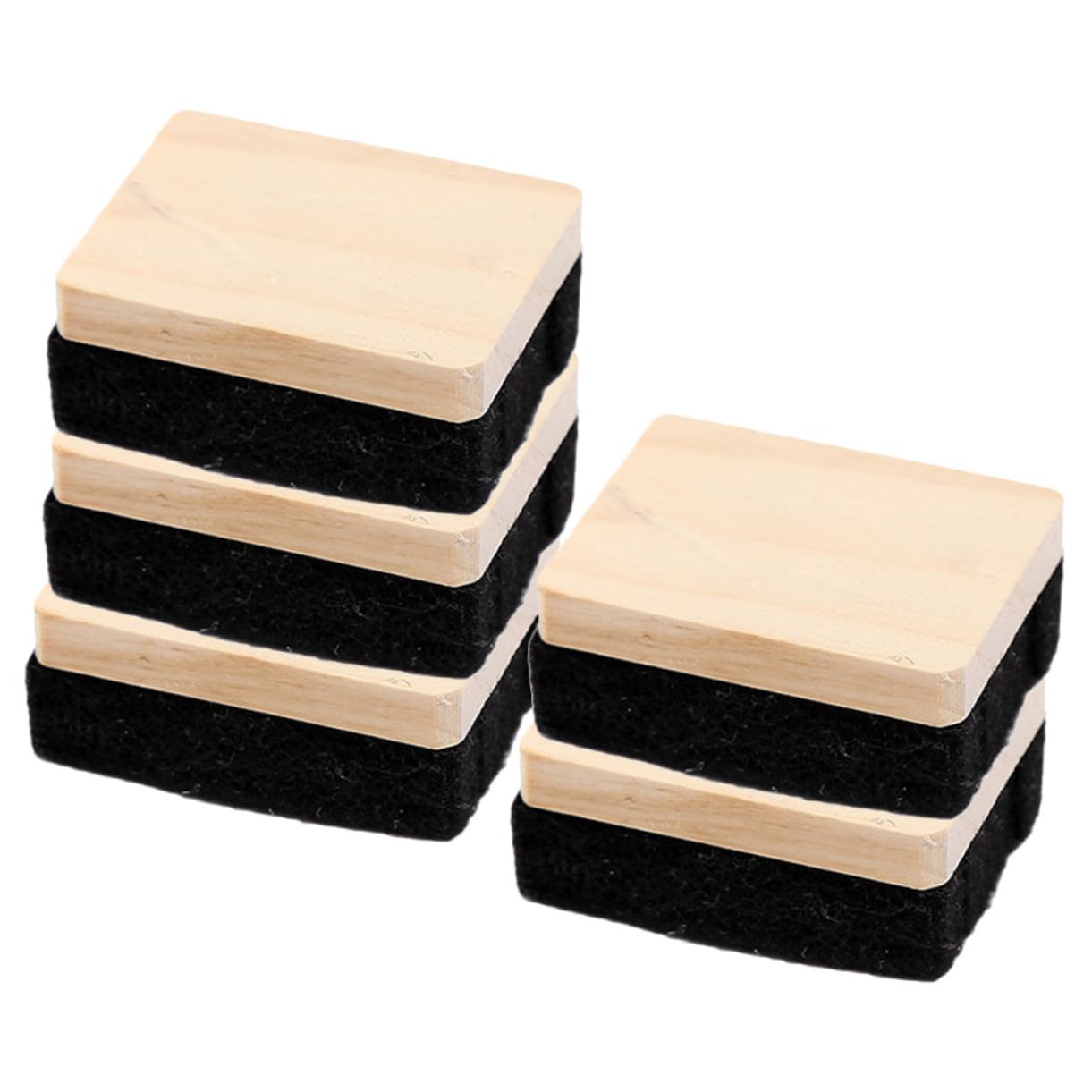 Uonlytech 5 Sätze Holz Tafelradierer Aus Filz Multifunktionale Staubfreie Tafelwischer Für Klassenzimmer Und Büro Sicher Und Schonend Für Kreidetafeln Reinigungswerkzeug 5 Stücke * 5