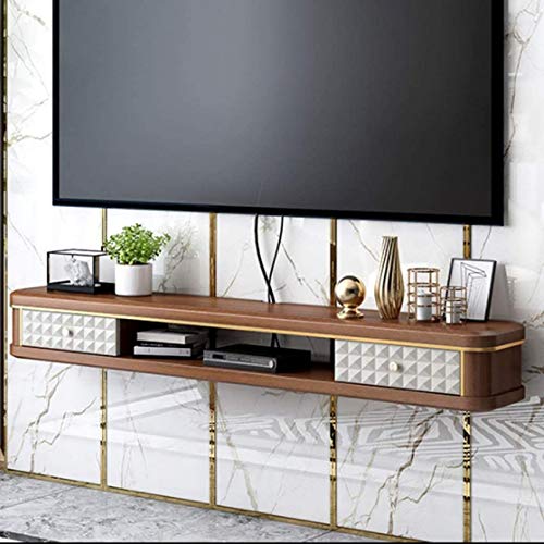 Wandhalterung TV-Ständer Media Entertainment Center-Ständer Media Console Entertainment-Aufbewahrungsregal TV-Schrank mit Schubladen und offenem