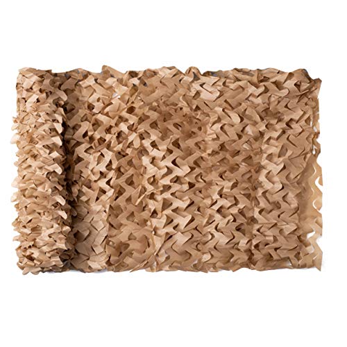 NINAT Woodland Camo Netting Camouflage Net Yellow Bulk Roll for Hunting Shooting Camping Military Decoration Sunscreen Nets 5ft x 6.56ft(1.5M x 2M)