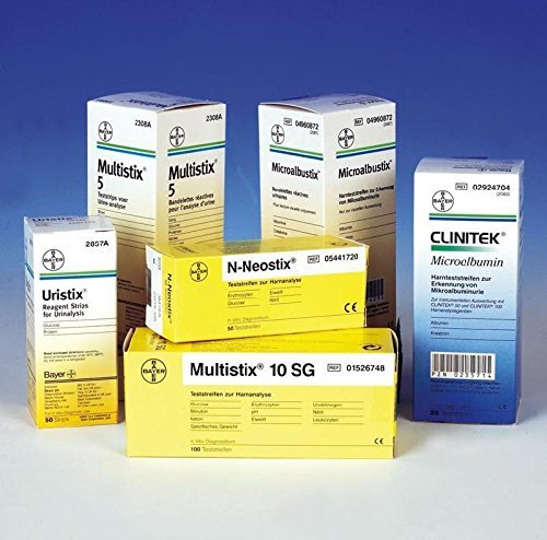 Bandelettes de test en microalbumine Clinitek pour détecter l'albumine urinaire
