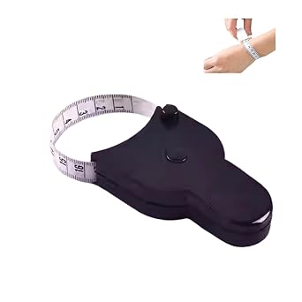 Body Tape Measure, Automatic Telescopic Tape Measures 150 cm, Mini Measuring Tape for Body Measurement Fitness and Tailor Black