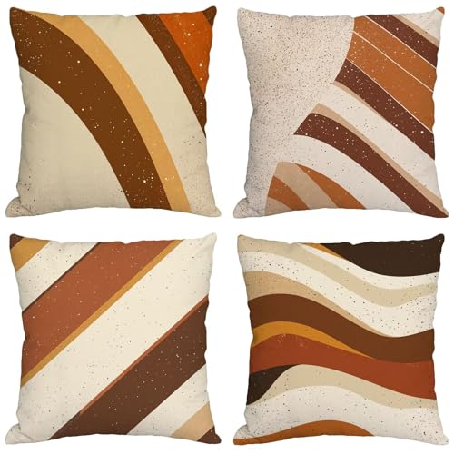 Coussins de terrasse imperméables ocre contre l'humidité extérieure