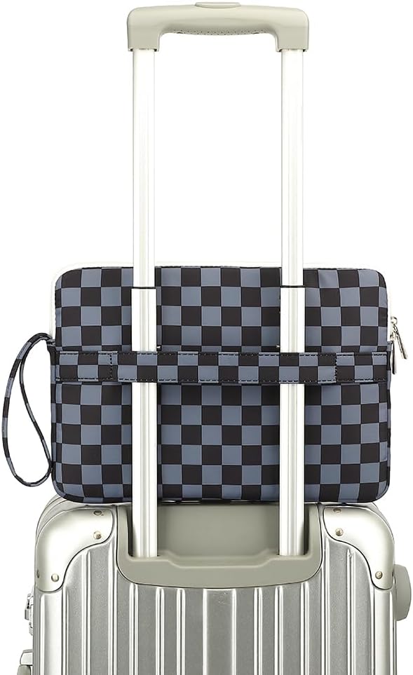 Canvaslife Laptop Sleeve Case Cover with Pocket for MacBook Pro 14 inch and 14 inch-14.4 inch HP, Lenovo, Dell, ASUS, Acer Notebook Computer (Black Checker) - Image 5