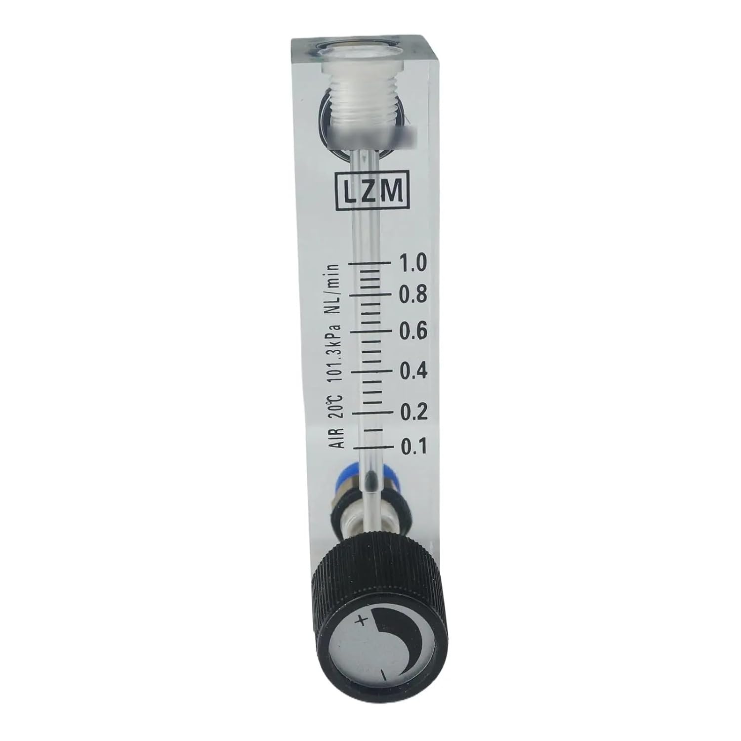 0.1-1LPM .2-2LPM .3-3LPM .5-5LPM 1-10LPM LZM-4T Air Panel Flowmeter Rotameter with Valve Push in Fit 6mm OD Tube(Tube OD 6mm,0.5-5LPM)