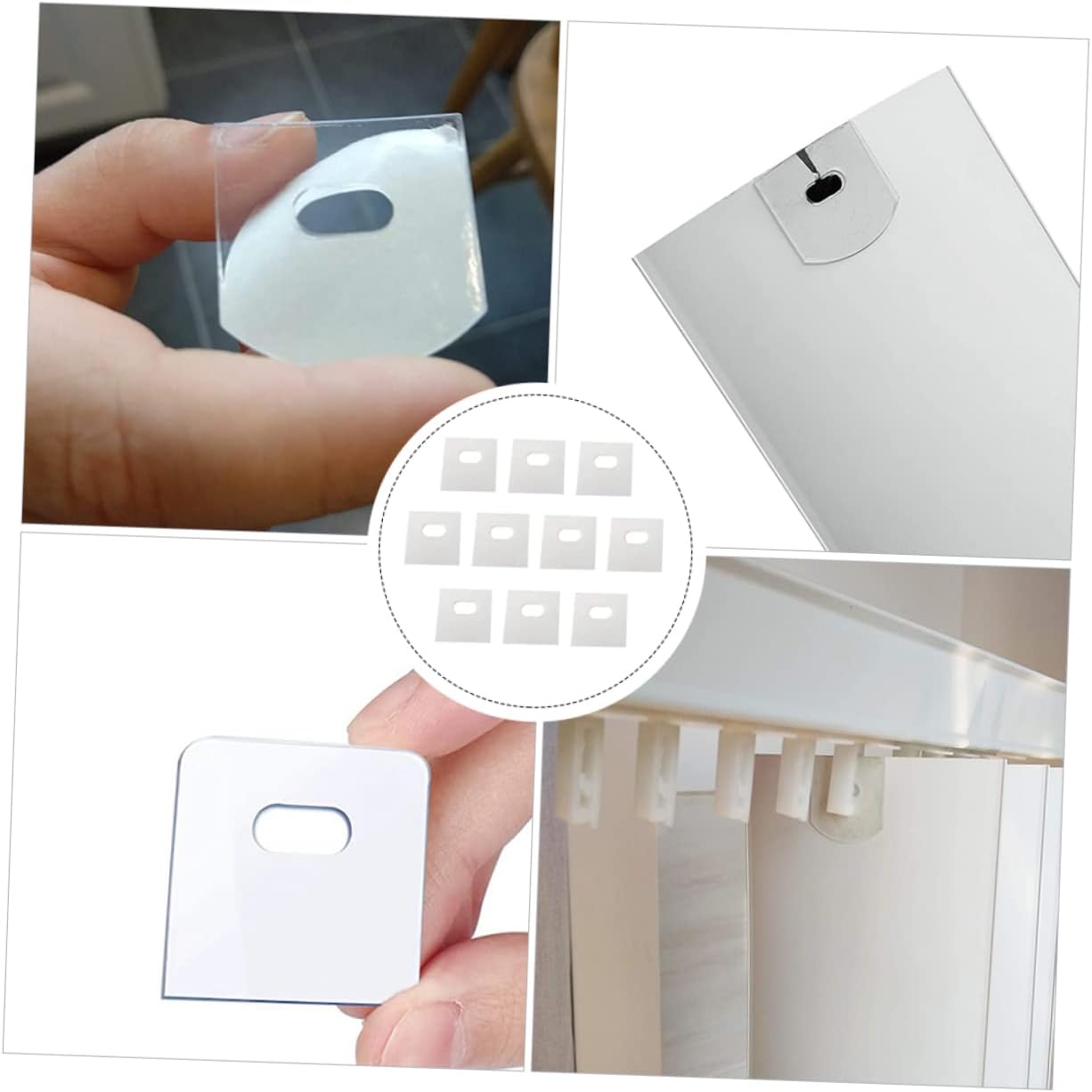 30pcs Vertical Blind Repair Stickers Pom Adhesive Tabs for Easy Installation and Fixes for Vertical Blinds and Vane Replacement