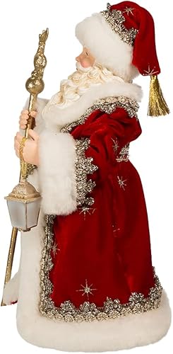 Miniatura 4 de Kurt S. Adler Fabriché Regal - Pieza de mesa roja de Papá Noel, 10.5 pulgadas, multicolor