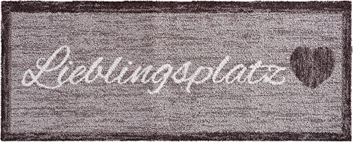 Erwin Müller Fußmatte'Lieblingsplatz' grau Größe 40x100 cm