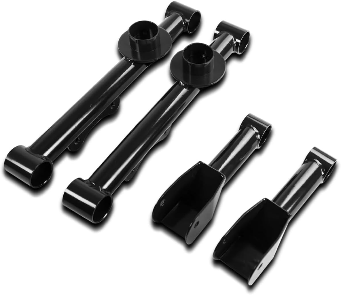 Spec-D Tuning Upper + Lower Rear Control Arms Black with Bushing Kit Compatible with 1979-2004 Ford Mustang