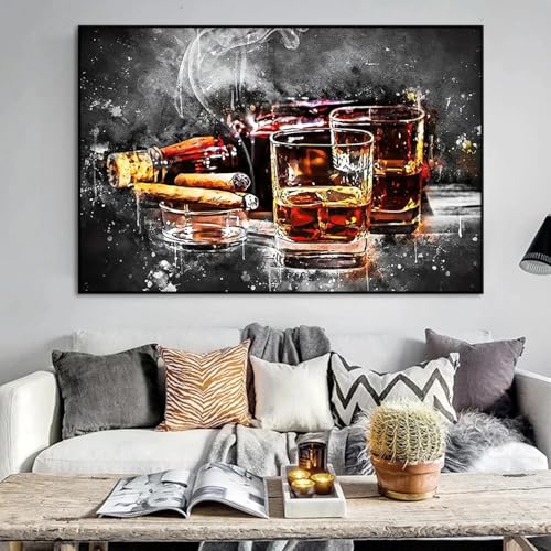 Peinture de vin de cigare marron pour sublimer un mur de bar vide - 2