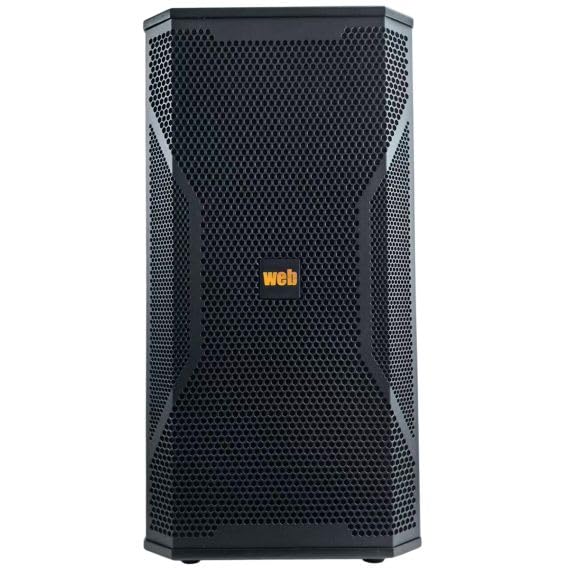 Coppia casse acustiche amplificate WEB 300W con Bluetooth, USB e SD - 62x32x34 cm