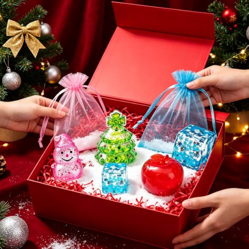 Christmas squishies, Glitter Slow Rising Squeeze Toys - image 7
