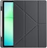 Elfia Samsung Galaxy Tab A11 Plus SM-X230 X236 X238 ile Uyumlu Kılıf Silikon 4 Farklı Stand Olabilen Kalem Bölmeli Tablet Kılıfı Siyah