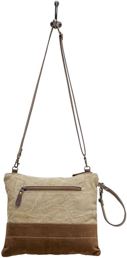 Myra Bag Western Leather Crossbody Bag for Women - Upcycled Canvas Shoulder Bag Warsaw - Image 6