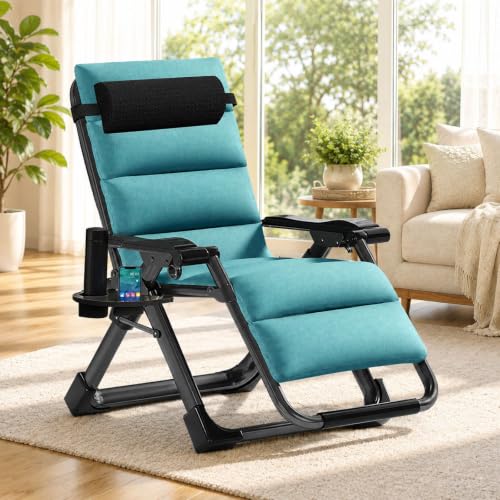 Image of DoCred Comfy Folding Recliner Chair -Bedroom Living Room Chairs
