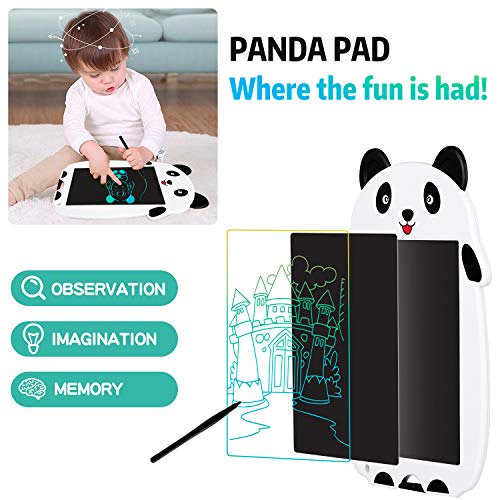 KingsDragon LCD Writing Tablet Drawing Doodle Board, Colorful Toddler Doodle Board Drawing Tablet, Erasable Reusable Electronic Drawing Pads, Educational and Learning Toy for Boys Girls(Panda) - Thumbnail 5