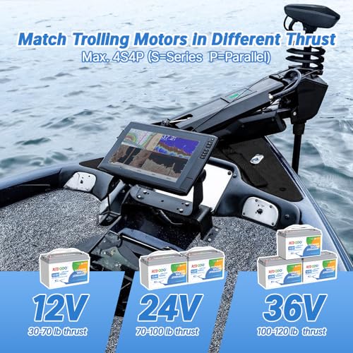 Image of Redodo 12V 100Ah LiFePO4 Battery with Low-Temp Protection, Group 31 Lithium Battery Built-in 100A BMS, 4000+ Deep Cycles, 10-Year Lifetime, Ideal for Trolling Motor, Boat, RV, Cold Areas - 2 Pack