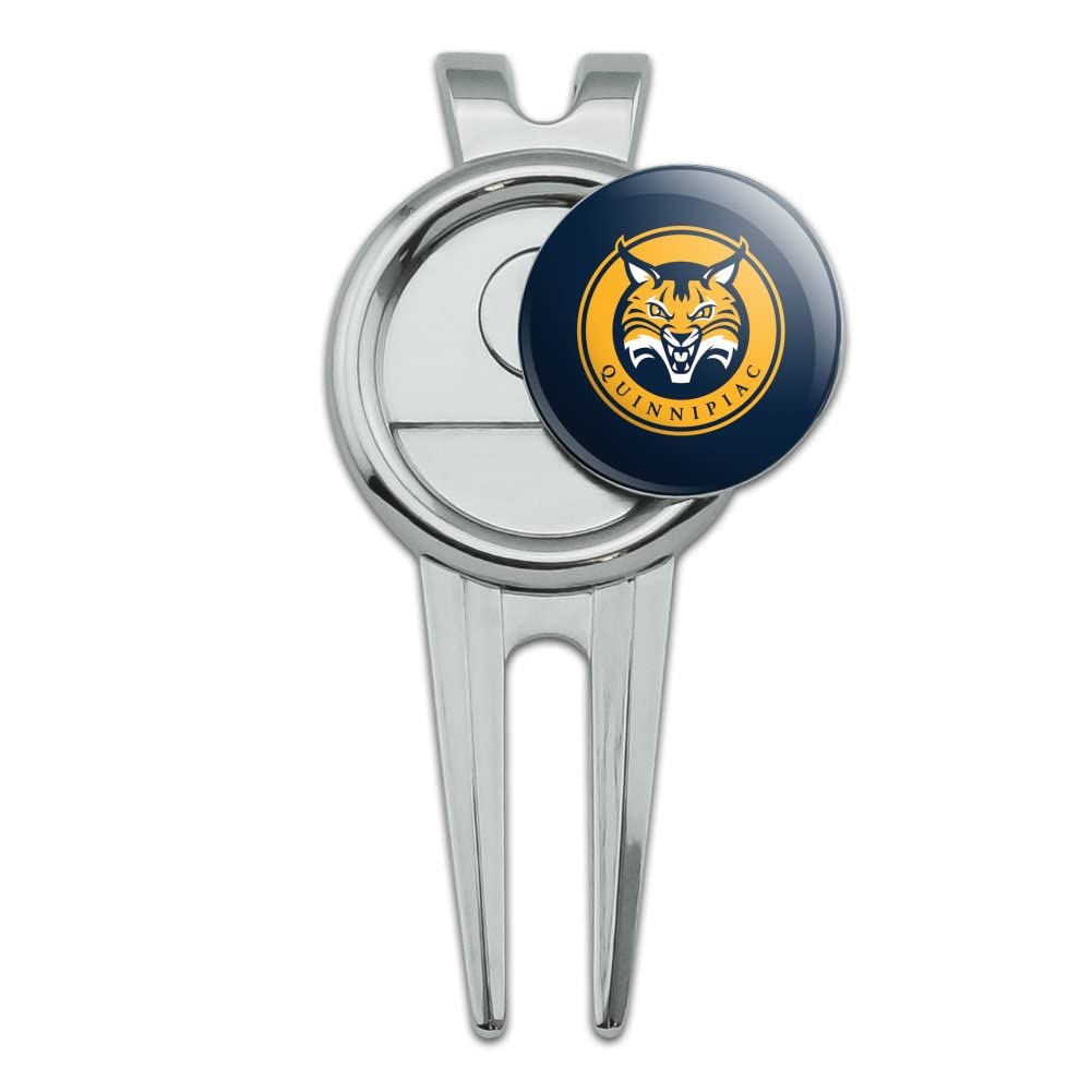 GRAPHICS & MORE Quinnipiac University Primary Logo Golf Divot Repair Tool and Ball Marker