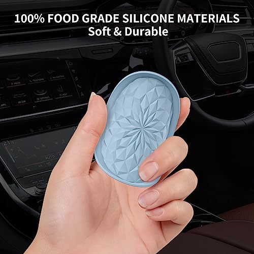 Image of ME.FAN Car Coasters for Cup Holders [4 Pack] - 2.75In Silicone Auto Mug Mats - Universal Non-Slip Recessed Car Interior AccessoriesEther