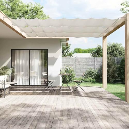 vidaXL Senkrechtmarkise Sichtschutz Windschutz Sonnenschutz Markise Vertikalmarkise Seitenmarkise Balkon Garten Terrasse Weiß 100x1000cm Oxford-Gewebe