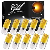 GLL T10 501 Lampadine a LED Giallo W5W 194 168 2825 Lampadine Senza Tappo a Cuneo T10 3030-1SMD per Interni Auto Cupola Luce Cruscotto Luce di Posizione del Bagagliaio Laterale