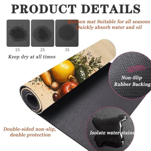 Alfombras de cocina súper absorbentes que solucionan manchas y resbalones 4