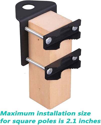 Miniatura 3 de Soporte de montaje de barra enrollable de antena de 3/4 orificios con conector NMO, instalación horizontal o vertical en barra redonda y cuadrada,