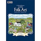 Lang, Lang Folk Art 2026 Planner, 8.5'' X 12'', 12-Month Calendar with Case Binding