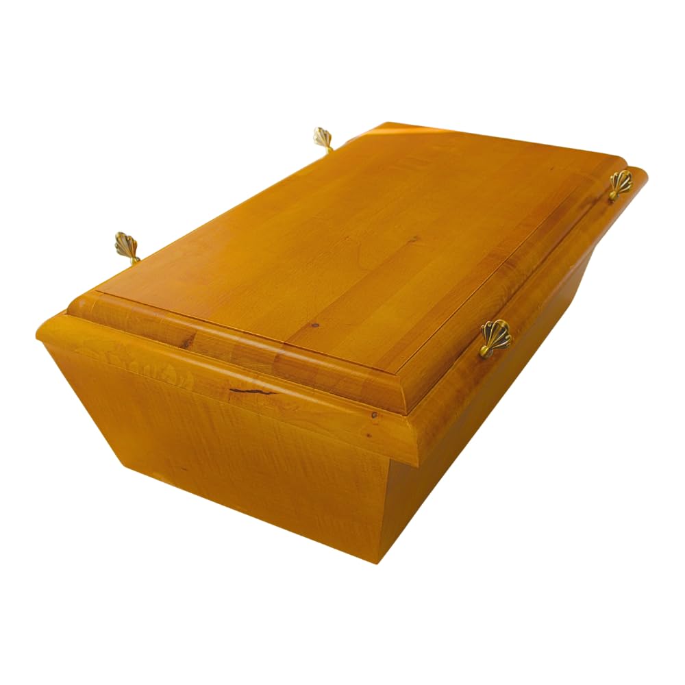 Cercueil en chêne de qualité supérieure pour Animaux de Taille Moyenne - Cercueil pour Chien - Cercueil pour Chat - Cercueil pour Beagle - Caisse funéraire en Bois Massif pour Grands Animaux - Marron