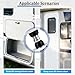 Zpana 2PCS Magnetic Door Holder for RV, Strong Magnetic Vehicle Door Stopper to Keep Open, Camper Baggage Catch Latch Accessories, Universal for Travel Trailer Motor Home Cargo Trailer (59MM/Black)