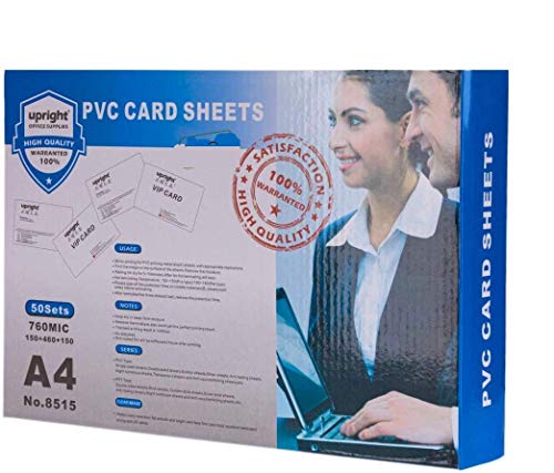 Dotpot Dragon Sheet for PVC ID Card - Premium 1440 DPI HD Quality | Set of 50 Cores and 100 Overlays A4 Size 760 Micron