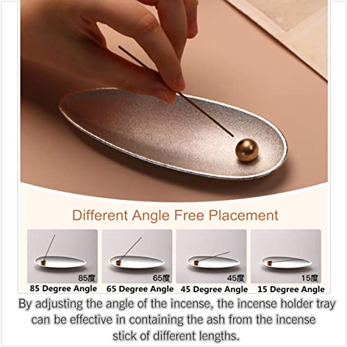 Fkog Bronze Incense Holder For Sticks, Metal Incense Stick Burner Incense Holder With Ash Catcher For Yoga Meditation Massages Aromatherapy (Bronze-1) #TOP4