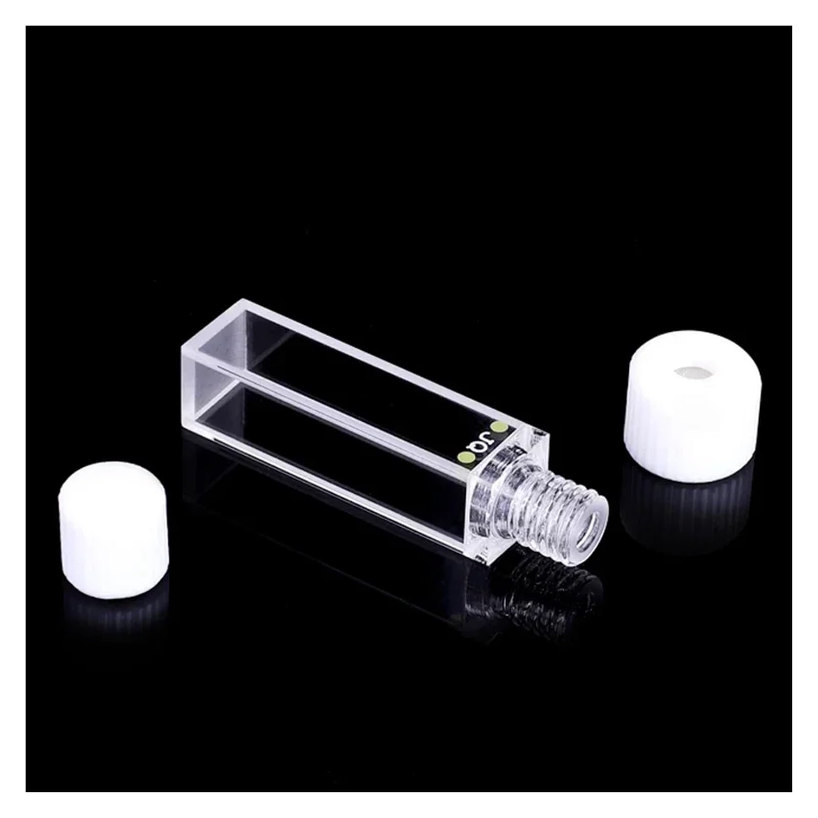 Cuvetta for fluorescenza al quarzo da 10 mm con tappo a vite