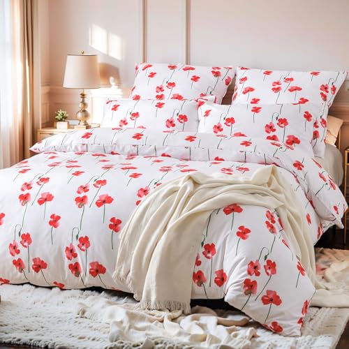 KACEMOO Bettwäsche 135x200cm 2teilig Set Extraweiches Bettwäsche-Sets für Einzelbett Hochwertiges Microfaser Bettbezug mit Kissenbezug 80x80cm