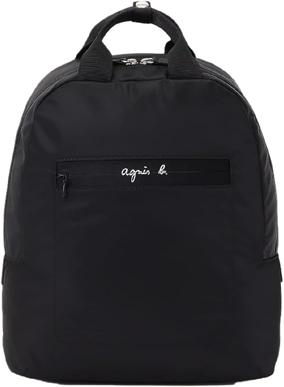 Amazon Co Jp アニエスベー Agnes B Voyage リュック バックパック マザーズバッグ 旅行 サイズ収納可 レディース 通勤 通学大容量 ブラック ロゴ 多機能 レディース メンズ ボヤージュ 並行輸入品 ブラック メンズ シューズ バッグ