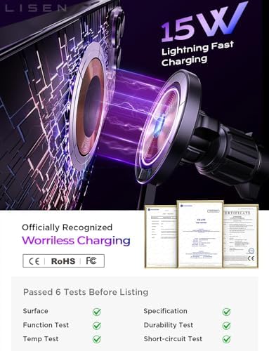 LISEN 15W MagSafe Car Mount Charger - image 4