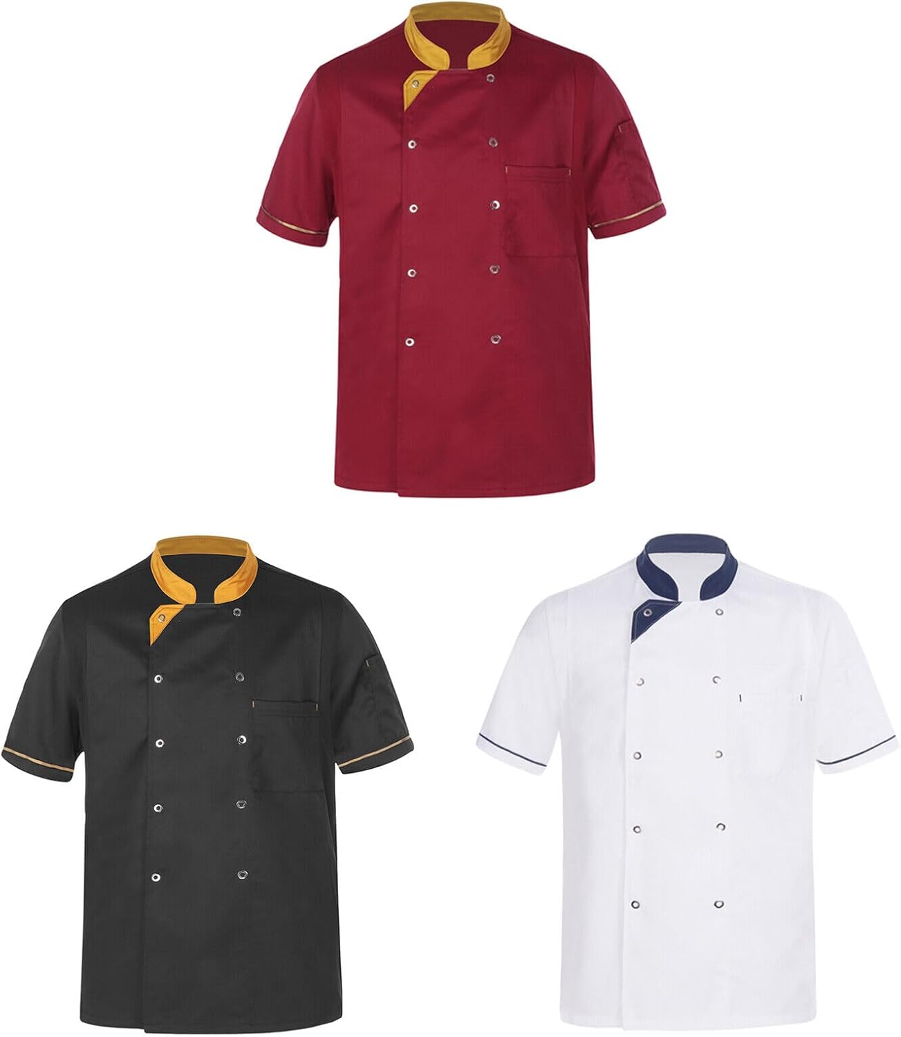 New Edition Chef Jacket Chef Coat Best Facric Quality Pack Of 3 (RU-03)