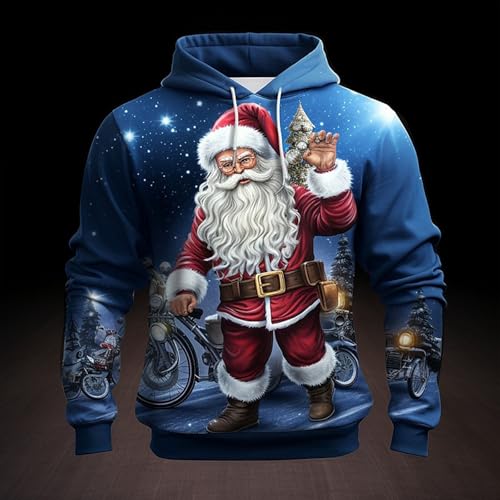 Pull homme col en V en coton doux sweatshirt thermique épais - 2
