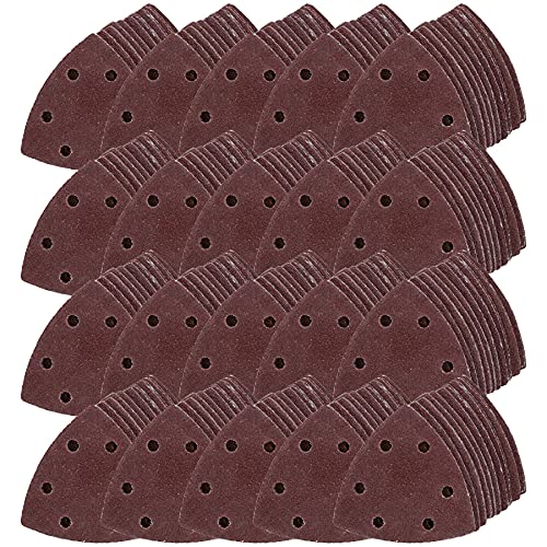Disques abrasifs triangulaires de 90 mm à forte adhérence avec grain 40 abrasif