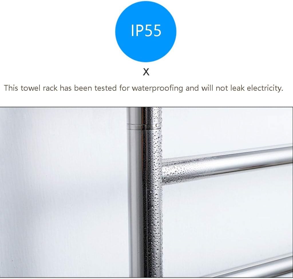 APUM Towel Drying Rack,Wall Mount Heated Electric Stainless Steel Towel Warmer Heater for Bathroom Plug-in Drying Rack