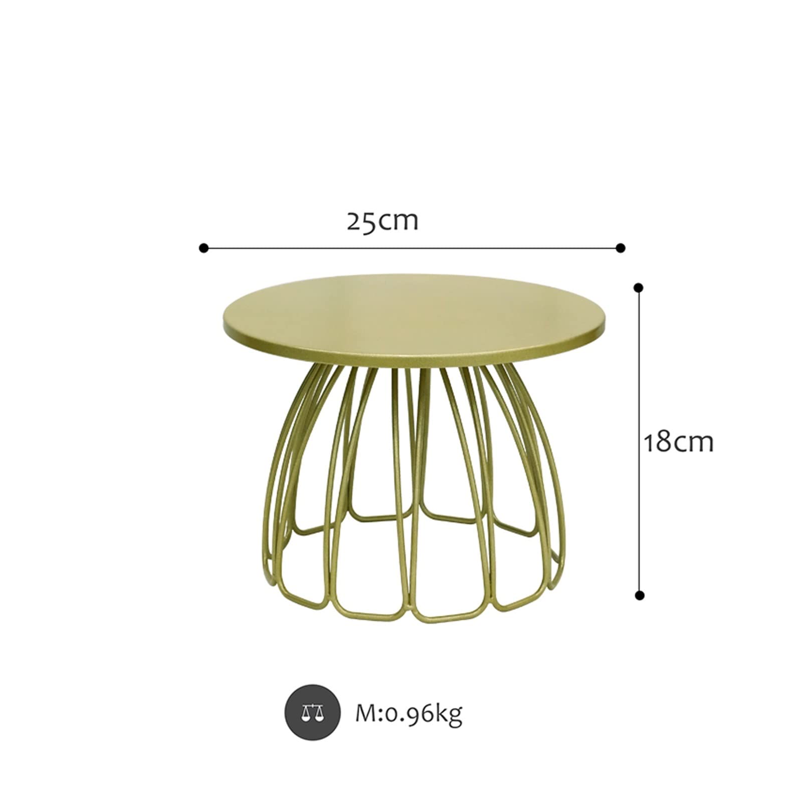 SUNESA Présentoir à Gâteau Mariage Fer Gâteau Stand Jupe Gâteau Plaque Dessert Table Gâteau Plateau Dessert Stand Présentoir Stand de Gâteaux (Color : Noir, Size : S)