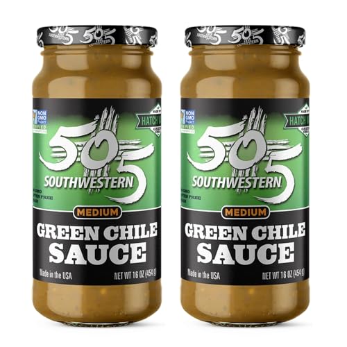 505 Southwestern Medium Green Chile Sauce (Pack of 2)